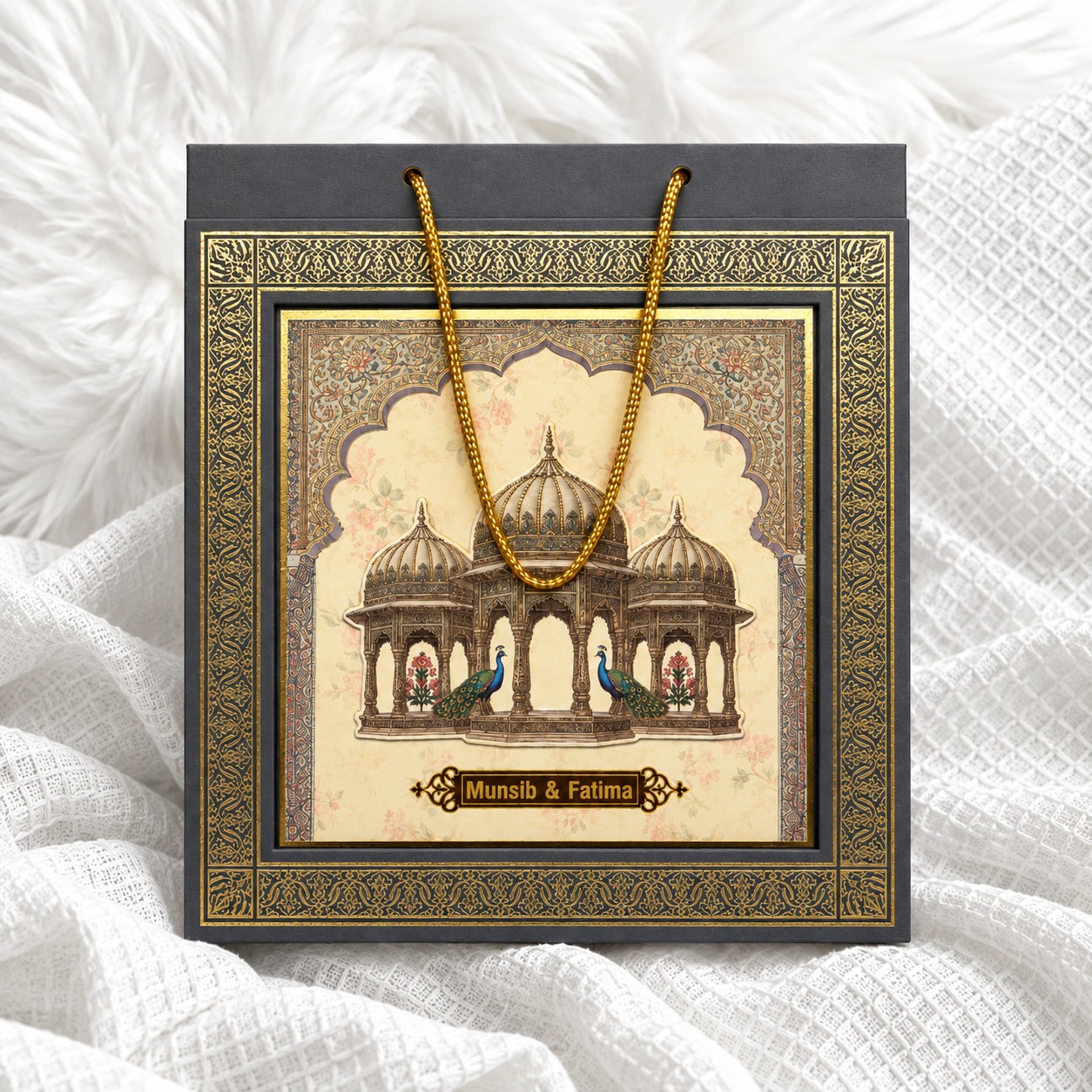 Royal Mughal Style Wedding Invitation – Pakistani Shaadi Cards invitation card